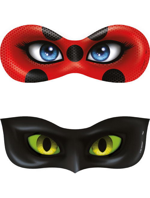 MASCARA DE PAPEL LADYBUG CORE COM 6 UNIDADES REGINA