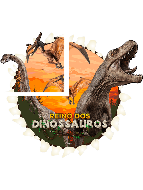 PAINEL DECORATIVO DINOSSAURO 99X88 CM REGINA