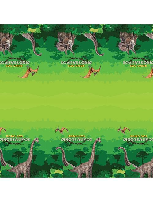 TOALHA DE PAPEL DINOSSAURO 120X220 CM REGINA