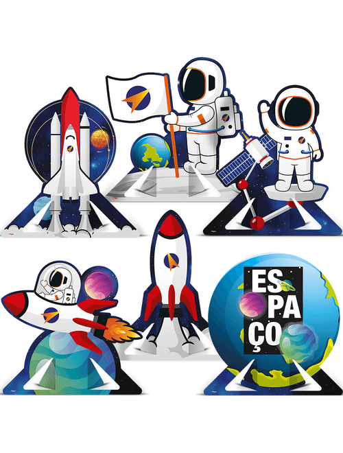 DECORACAO DE MESA ESPACIAL COM 6 UNIDADES REGINA
