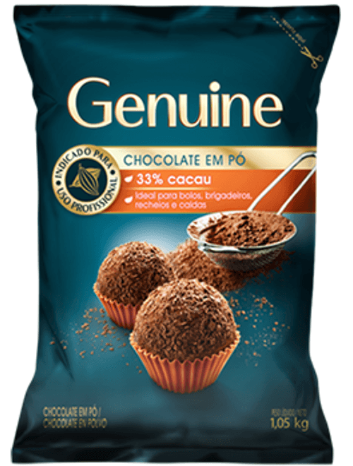 CHOCOLATE EM PO 33% CACAU 1.05KG GENUINE