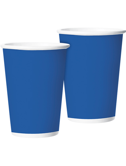 COPO DE PAPEL 180 ML FESTA COLORS AZUL ROYAL COM 8 UNIDADES REGINA