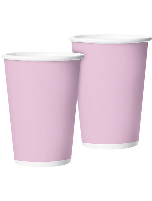COPO DE PAPEL 180 ML FESTA COLORS ROSA BEBE COM 8 UNIDADES REGINA