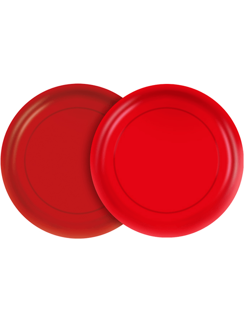 PRATO DE PAPEL REDONDO 18 CM FESTA COLORS VERMELHO COM 8 UNIDADES REGINA