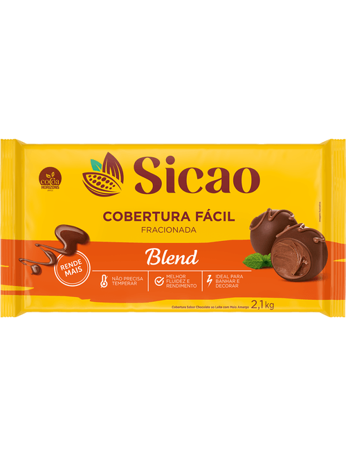 CHOCOLATE COBERTURA FRACIONADA BLEND BARRA 2,1KG