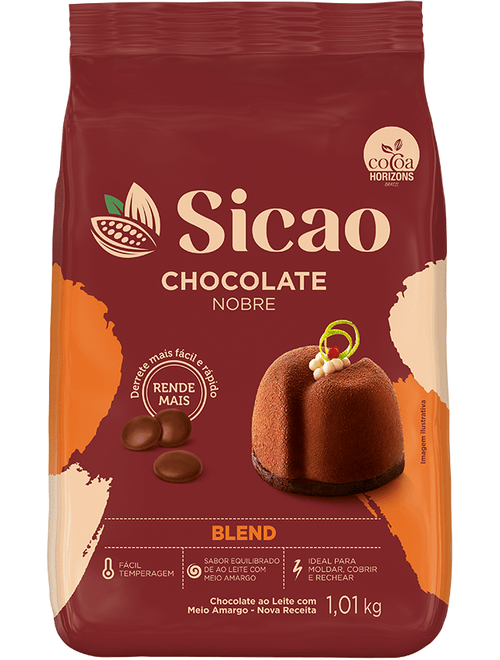 CHOCOLATE NOBRE BLEND GOTAS 1,01KG SICAO