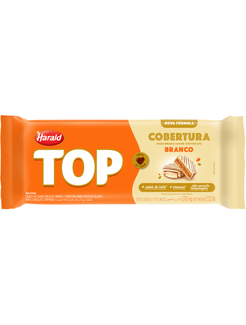 COBERTURA BARRA BRANCO TOP 1.01KG HARALD