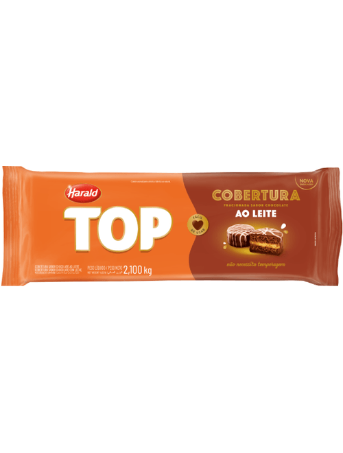 COBERTURA FRACIONADA TOP AO LEITE 2.1KG HARALD