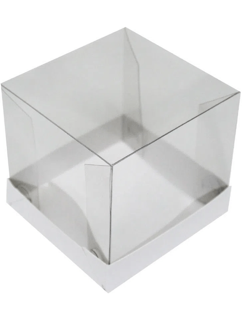 CAIXA PARA CUPCAKE 8,5X8,5X8CM BRANCO NUMERO 2 COM 10 UNIDADES YINPACK