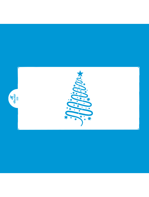 STENCIL PINHEIRINHO BLUE STAR