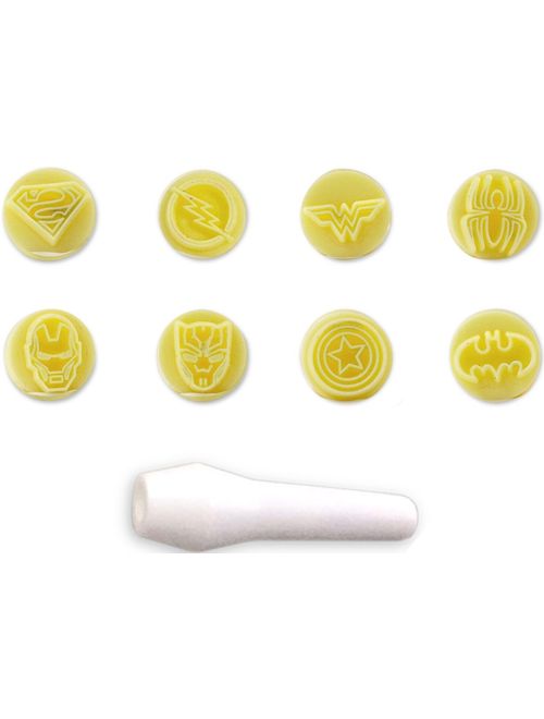 KIT CARIMBOS HEROIS AMARELO BLUE STAR