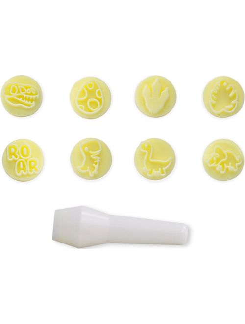 KIT CARIMBOS DINOSSAUROS AMARELO BLUE STAR