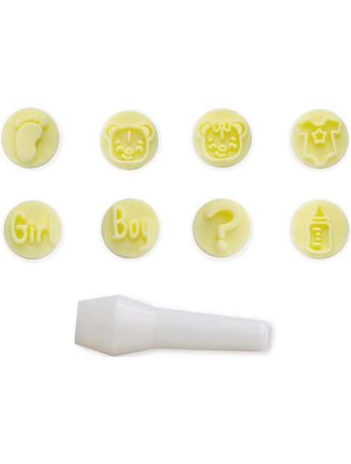 KIT CARIMBOS BABY AMARELO BLUE STAR