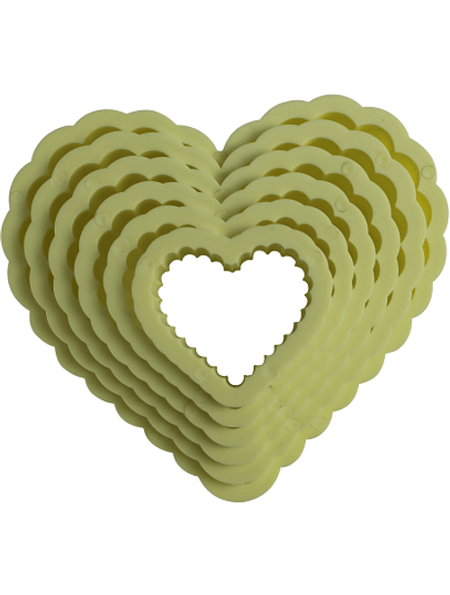 CORTADOR CORACAO BABADO COM 4 UNIDADES BLUE STAR