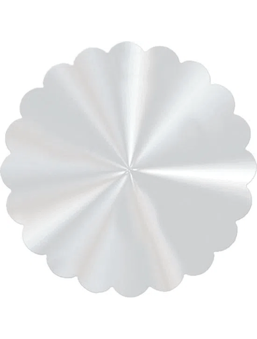 FUNDO RENDADO PARA DOCES 7CM INCOLOR COM 100 UNIDADES CARBER