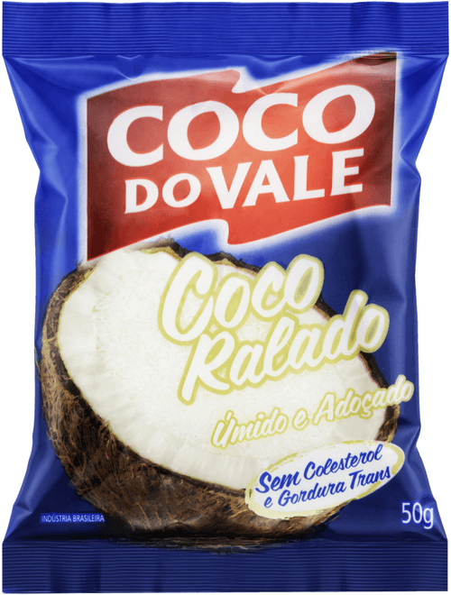 COCO RALADO 50G UMIDO E ADOCADO COCO DO VALE