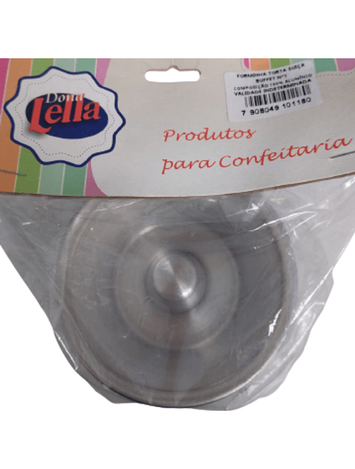 FORMA TORTA SUICA BUFFET NUMERO 1 COM 12 UNIDADES DONA LELLA