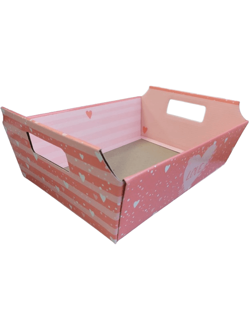 BANDEJA VINTAGE CANDY LOVE 26X18X8,5 ROSA ALBANO