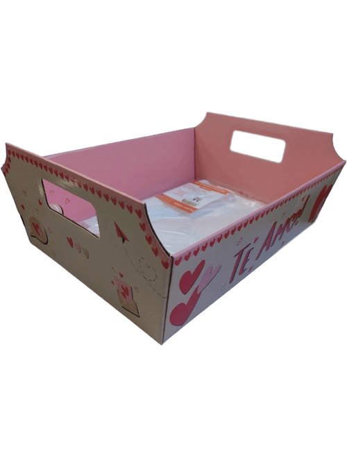KIT BANDEJA MELISSA GRANDE 32X23X10CM PINK ALBANO