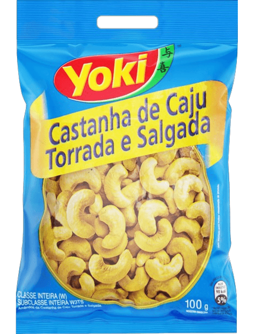 CASTANHA-DE-CAJU TORRADA E SALGADA 100G YOKI