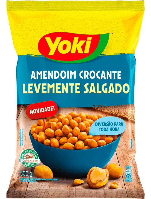 AMENDOIM CROCANTE LEVEMENTE SALGADO 500G YOKI