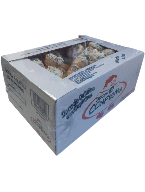 DOCE DE GELATINA EM COPINHOS COM 50 UNIDADES 1.05KG DOCES CONFIRMA