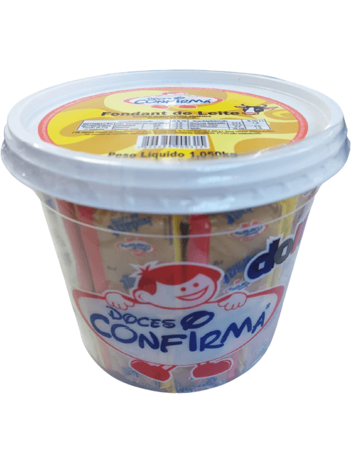 DOCE FONDANT DE LEITE EMBALADO COM 50 UNIDADES 1.05KG DOCES CONFIRMA