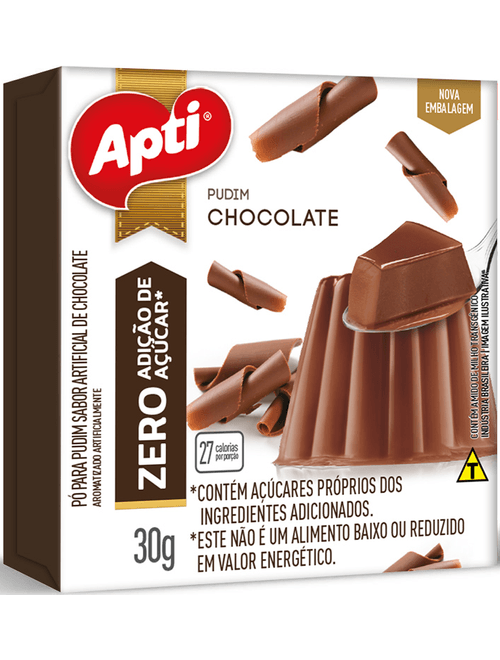 PO PARA PUDIM ZERO ACUCAR SABOR CHOCOLATE APTI 30G