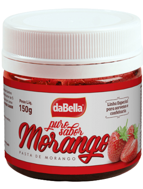 PASTA SABORIZANTE PURO SABOR MORANGO 150G DABELLA