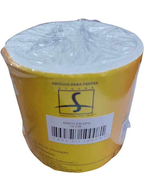 DISCO DE ISOPOR 10X10CM STAND