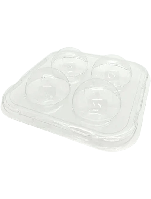EMBALAGEM FLIP BALL 4 CAVIDADES CRISTAL COM 10 UNIDADES FLIP