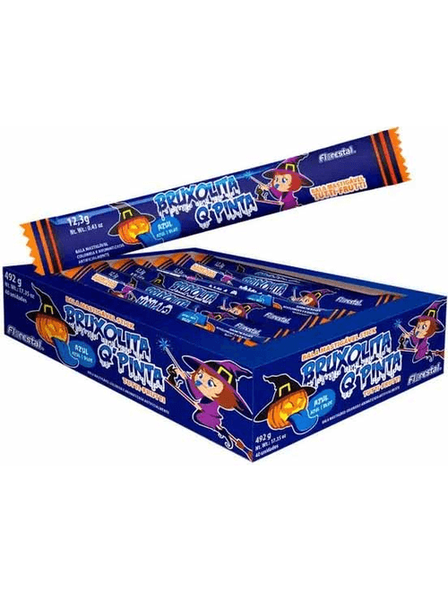 BALA STICK BRUXOLITA PINTA LINGUA COM 40 UNIDADES FLORESTAL