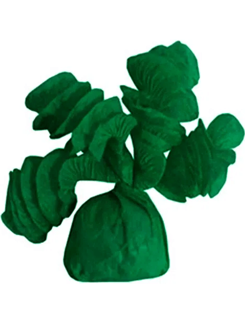 PAPEL PARA BALAS COM 40 UNIDADES VERDE BANDEIRA RABICO