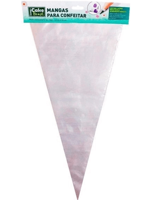 SACO PARA CONFEITAR 40X22CM COM 5 UNIDADES CAKE BRASIL