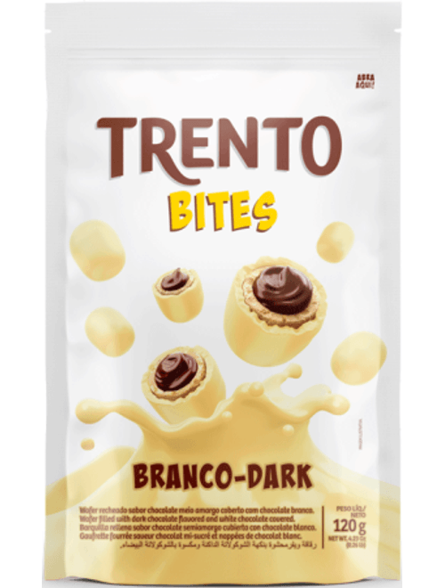 TRENTO BITES BRANCO DARK STAND UP POUCH 120G