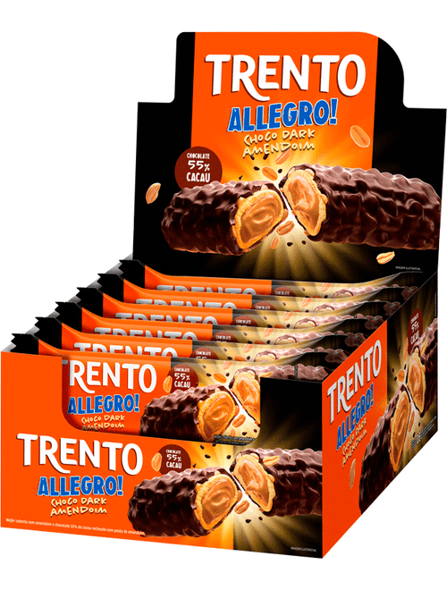 TRENTO ALLEGRO CHOCOLATE DARK COM AMENDOIM 560G