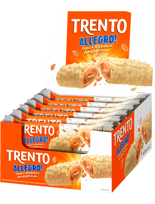 TRENTO ALLEGRO CHOCOLATE BRANCO COM AMENDOIM 560G