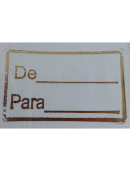 ETIQUETA DE: PARA: MAGIA ETIQUETAS COM 100 UNIDADES