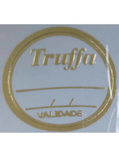 ETIQUETA TRUFFA COM SABOR E VALIDADE MAGIA ETIQUETAS COM 100 UNIDADES