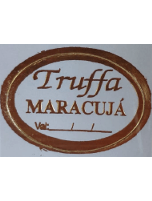 ETIQUETA TRUFFA MARACUJA COM VALIDADE MAGIA ETIQUETAS COM 100 UNIDADES