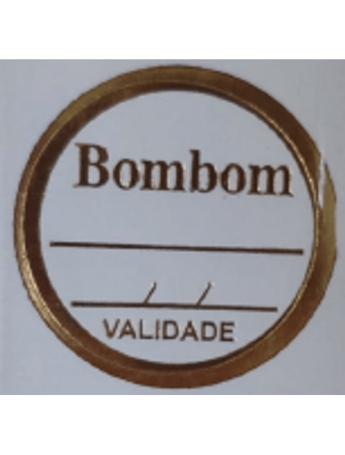 ETIQUETA BOMBOM COM SABOR E VALIDADE MAGIA ETIQUETAS COM 100 UNIDADES