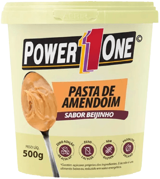 PASTA DE AMENDOIM SABOR BEIJINHO POWER ONE 500G - Doces Vaz