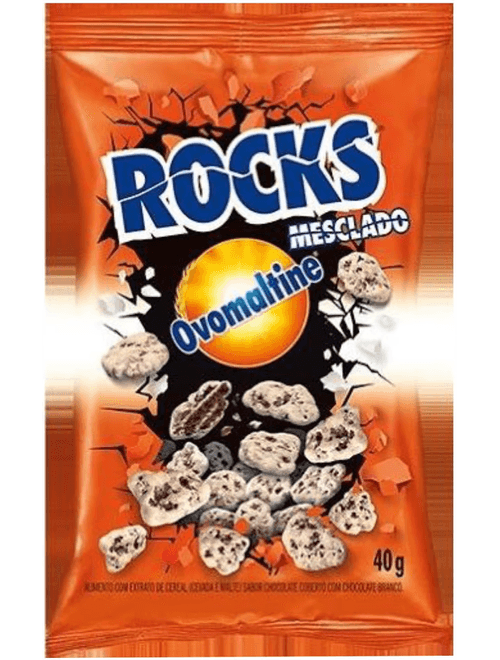 ROCKS COBERTO COM CHOCOLATE BRANCO 40G OVOMALTINE
