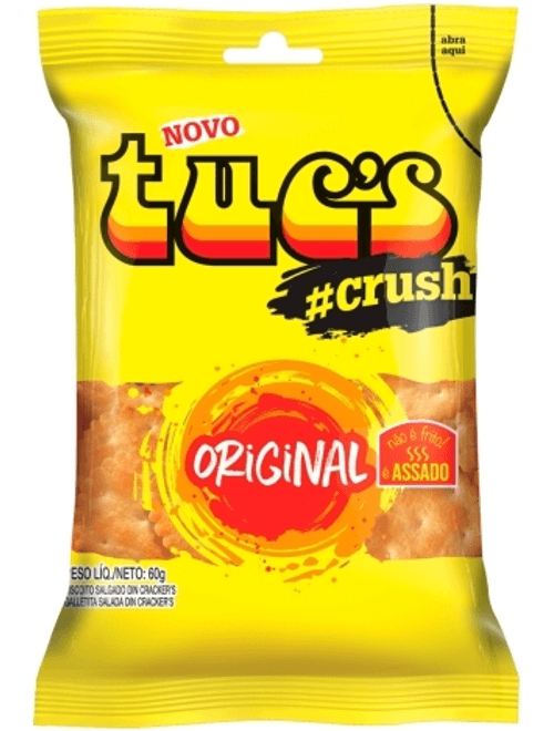 BISCOITO SALGADO DIN CRACKERS ORIGINAL 60G TUC`S