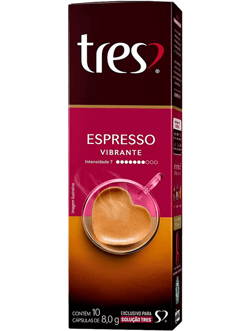 CAPSULAS DE CAFE TORRADO E MOIDO VIBRANTE COM 10 UNIDADES 3 CORACOES
