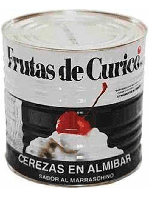 CEREJAS EM CALDA E SEM CABO SABOR AO MARASQUINO 3,1KG FRUTAS DE CURICO