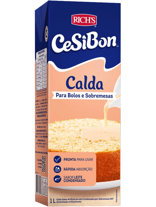 CALDA PARA UMEDECER BOLOS UHT 1L CESIBON
