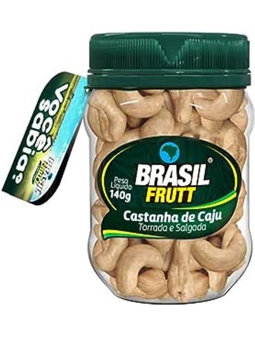 CASTANHA DE CAJU TORRADA E SALGADA POTE 140G BRASIL FRUTT