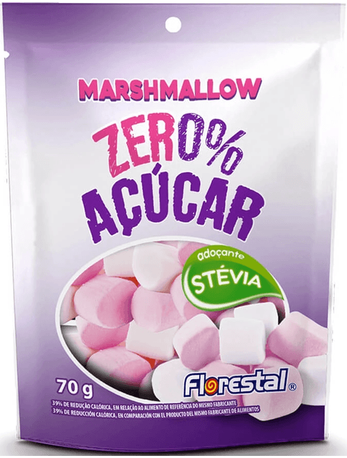 MARSHMALLOW ZERO ACUCAR 70G FLORESTAL