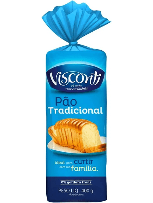 PAO DE FORMA TRADICIONAL 400G VISCONTI